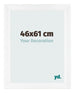 Fotolijst 46x61cm Wit Mat MDF Pisa Voorzijde Maat | Yourdecoration.nl
