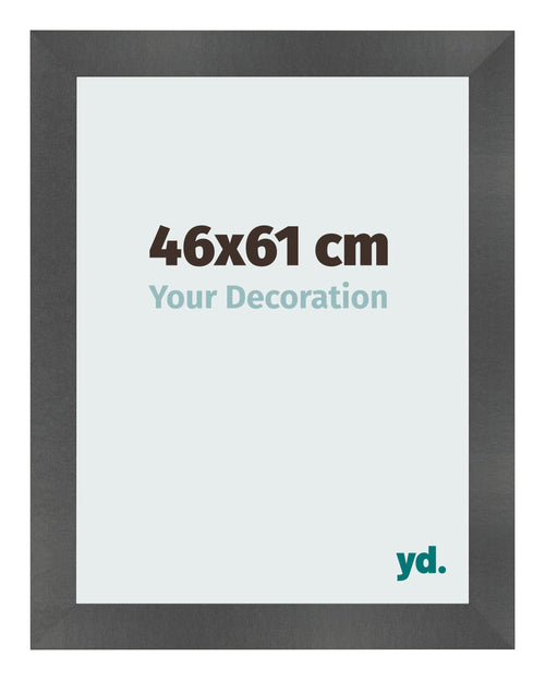 Fotolijst 46x61cm Zwart Mat MDF Pisa Voorzijde Maat | Yourdecoration.nl