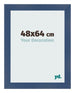 Fotolijst 48x64cm Donkerblauw Geveegd MDF Pisa Voorzijde Maat | Yourdecoration.nl