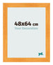 Fotolijst 48x64cm Oranje MDF Pisa Voorzijde Maat | Yourdecoration.nl