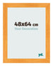 Fotolijst 48x64cm Oranje MDF Pisa Voorzijde Maat | Yourdecoration.nl