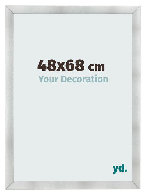 Fotolijst 48x68cm Aluminium Geborsteld MDF Pisa Voorzijde Maat | Yourdecoration.nl