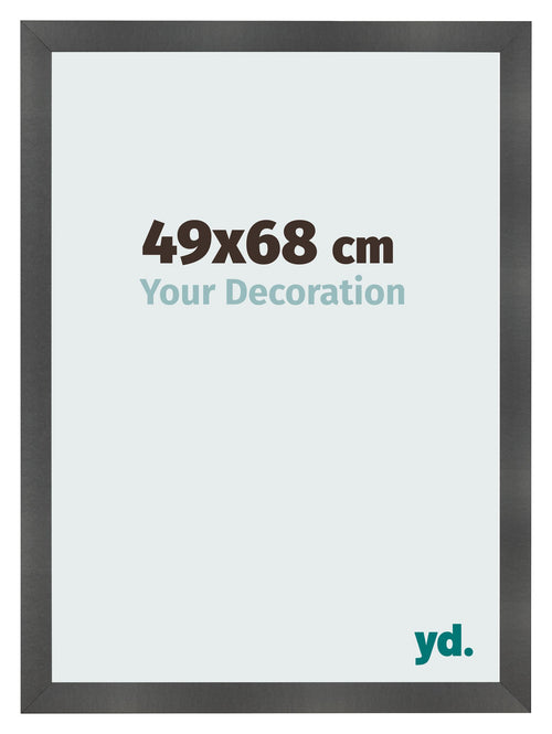Fotolijst 49x68cm Zwart Mat MDF Pisa Voorzijde Maat | Yourdecoration.nl