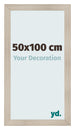 Fotolijst 50x100cm Eiken Licht MDF Pisa Voorzijde Maat | Yourdecoration.nl