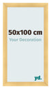Fotolijst 50x100cm Goud Mat MDF Pisa Voorzijde Maat | Yourdecoration.nl