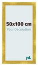 Fotolijst 50x100cm Goud Vintage MDF Pisa Voorzijde Maat | Yourdecoration.nl