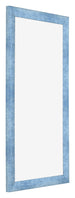 Fotolijst 50x100cm Helder Blauw Geveegd MDF Pisa Voorzijde Schuin | Yourdecoration.nl