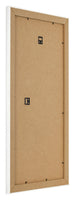 Fotolijst 50x100cm Wit Geveegd MDF Pisa Achterzijde Schuin | Yourdecoration.nl