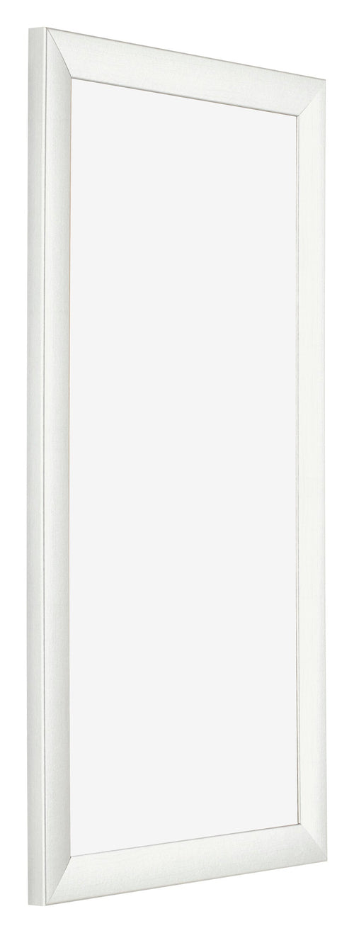 Fotolijst 50x100cm Wit Geveegd MDF Pisa Voorzijde Schuin | Yourdecoration.nl