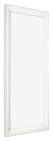 Fotolijst 50x100cm Wit Geveegd MDF Pisa Voorzijde Schuin | Yourdecoration.nl