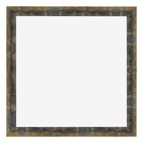 Fotolijst 50x50cm Blauw Goud Gemeleerd MDF Pisa Voorzijde | Yourdecoration.nl