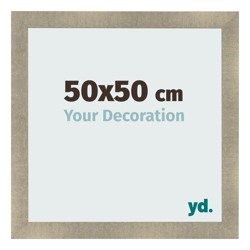 Fotolijst 50x50cm Goud Antiek MDF Pisa Voorzijde Maat | Yourdecoration.nl