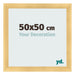 Fotolijst 50x50cm Goud Mat MDF Pisa Voorzijde Maat | Yourdecoration.nl