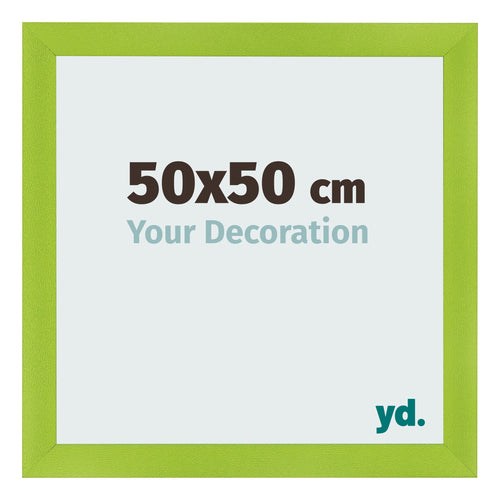 Fotolijst 50x50cm Groen MDF Pisa Voorzijde Maat | Yourdecoration.nl