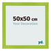 Fotolijst 50x50cm Groen MDF Pisa Voorzijde Maat | Yourdecoration.nl