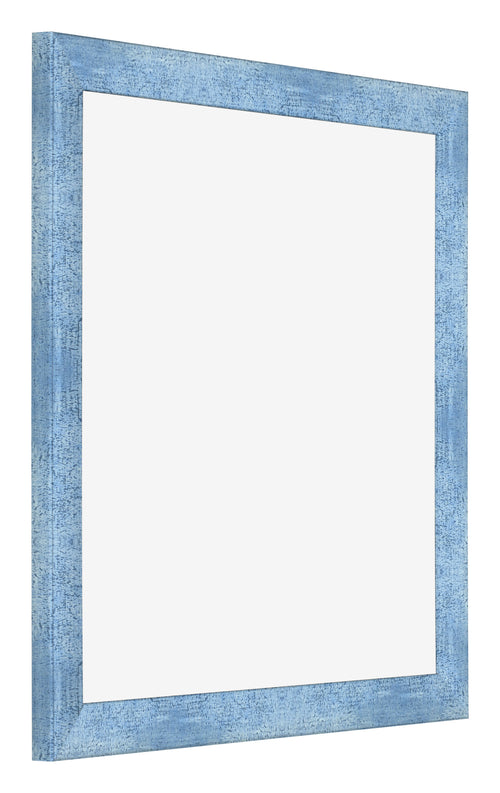 Fotolijst 50x50cm Helder Blauw Geveegd MDF Pisa Voorzijde Schuin | Yourdecoration.nl
