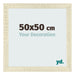 Fotolijst 50x50cm Sonoma Eiken MDF Pisa Voorzijde Maat | Yourdecoration.nl