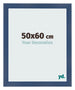 Fotolijst 50x60cm Donkerblauw Geveegd MDF Pisa Voorzijde Maat | Yourdecoration.nl