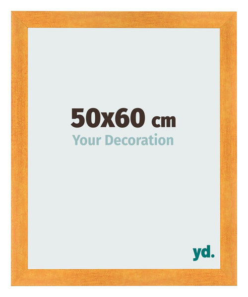 Fotolijst 50x60cm Oranje MDF Pisa Voorzijde Maat | Yourdecoration.nl