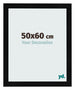 Fotolijst 50x60cm Zwart Hoogglans MDF Pisa Voorzijde Maat | Yourdecoration.nl