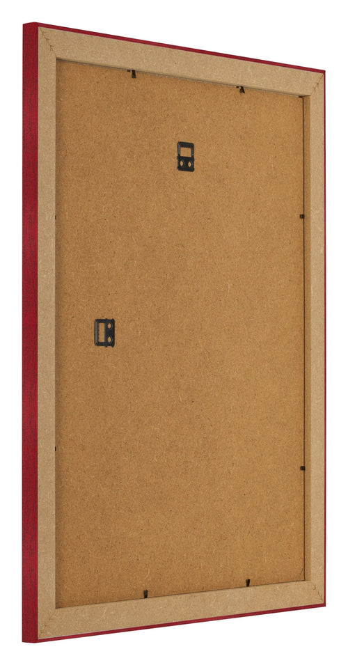 Fotolijst 50x65cm Wijnrood Geveegd MDF Pisa Achterzijde Schuin | Yourdecoration.nl