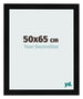 Fotolijst 50x65cm Zwart Hoogglans MDF Pisa Voorzijde Maat | Yourdecoration.nl