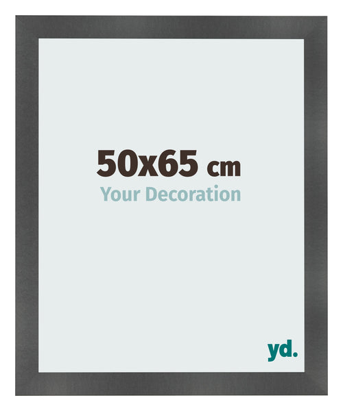 Fotolijst 50x65cm Zwart Mat MDF Pisa Voorzijde Maat | Yourdecoration.nl