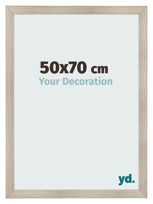 Fotolijst 50x70cm Eiken Licht MDF Pisa Voorzijde Maat | Yourdecoration.nl