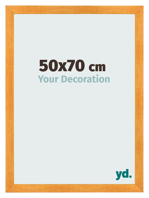 Fotolijst 50x70cm Oranje MDF Pisa Voorzijde Maat | Yourdecoration.nl