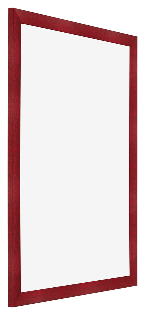 Fotolijst 50x70cm Wijnrood Geveegd MDF Pisa Voorzijde Schuin | Yourdecoration.nl