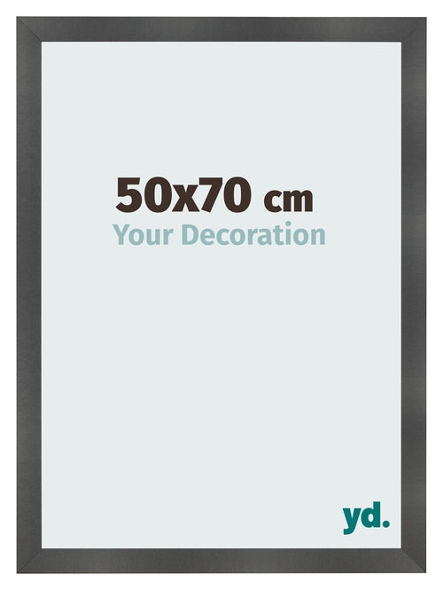 Fotolijst 50x70cm Zwart Mat MDF Pisa Voorzijde Maat | Yourdecoration.nl