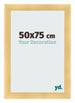 Fotolijst 50x75cm Goud Mat MDF Pisa Voorzijde Maat | Yourdecoration.nl