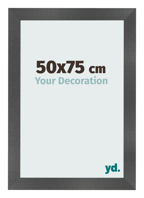 Fotolijst 50x75cm Zwart Mat MDF Pisa Voorzijde Maat | Yourdecoration.nl
