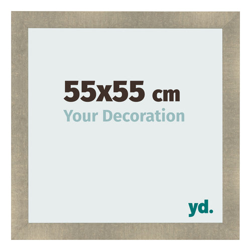 Fotolijst 55x55cm Goud Antiek MDF Pisa Voorzijde Maat | Yourdecoration.nl
