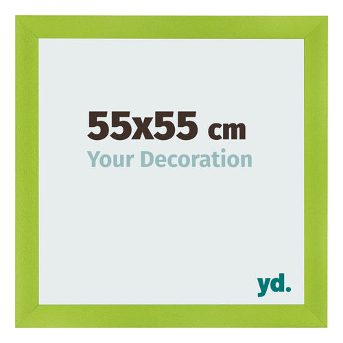 Fotolijst 55x55cm Groen MDF Pisa Voorzijde Maat | Yourdecoration.nl