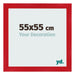 Fotolijst 55x55cm Rood MDF Pisa Voorzijde Maat | Yourdecoration.nl