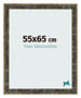 Fotolijst 55x65cm Blauw Goud Gemeleerd MDF Pisa Voorzijde Maat | Yourdecoration.nl