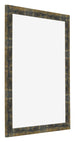 Fotolijst 55x65cm Blauw Goud Gemeleerd MDF Pisa Voorzijde Schuin | Yourdecoration.nl