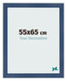 Fotolijst 55x65cm Donkerblauw Geveegd MDF Pisa Voorzijde Maat | Yourdecoration.nl