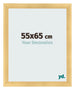 Fotolijst 55x65cm Goud Mat MDF Pisa Voorzijde Maat | Yourdecoration.nl