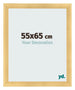Fotolijst 55x65cm Goud Mat MDF Pisa Voorzijde Maat | Yourdecoration.nl