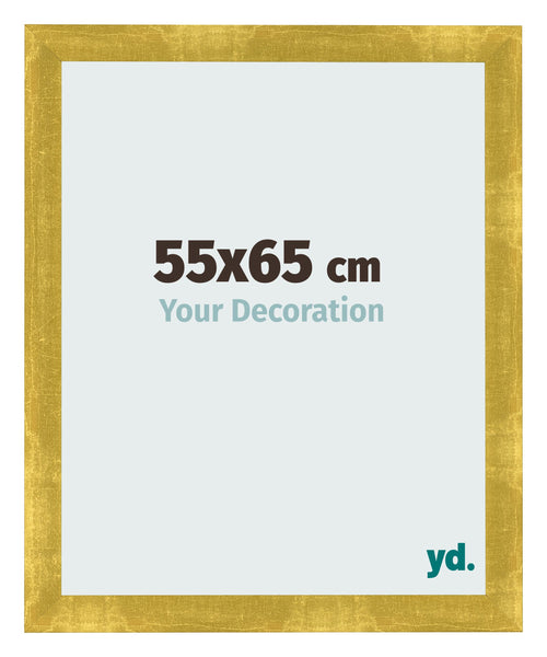 Fotolijst 55x65cm Goud Vintage MDF Pisa Voorzijde Maat | Yourdecoration.nl