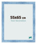 Fotolijst 55x65cm Helder Blauw Geveegd MDF Pisa Voorzijde Maat | Yourdecoration.nl