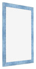 Fotolijst 55x65cm Helder Blauw Geveegd MDF Pisa Voorzijde Schuin | Yourdecoration.nl