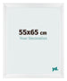 Fotolijst 55x65cm Wit Hoogglans MDF Pisa Voorzijde Maat | Yourdecoration.nl