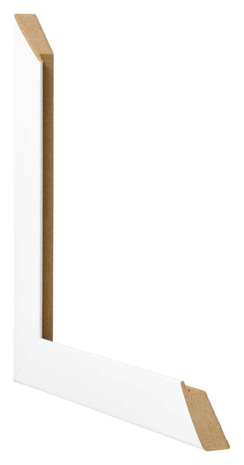 Fotolijst 55x65cm Wit Mat MDF Pisa Detail Doorsnede | Yourdecoration.nl