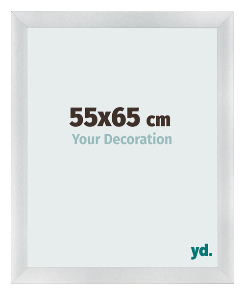 Fotolijst 55x65cm Zilver Mat MDF Pisa Voorzijde Maat | Yourdecoration.nl