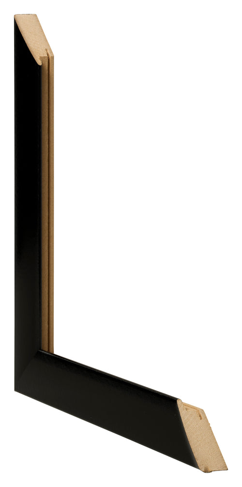 Fotolijst 55x65cm Zwart Hoogglans MDF Pisa Detail Doorsnede | Yourdecoration.nl