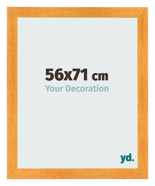 Fotolijst 56x71cm Oranje MDF Pisa Voorzijde Maat | Yourdecoration.nl