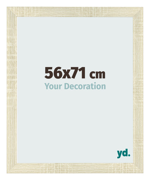 Fotolijst 56x71cm Sonoma Eiken MDF Pisa Voorzijde Maat | Yourdecoration.nl